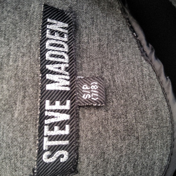 Steve Madden Charcoal Zip-Up Jacket Size Small Petite 7/8 - Picture 2 of 9